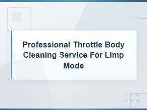 Professional Throttle Body Cleaning to Fix Limp Mode